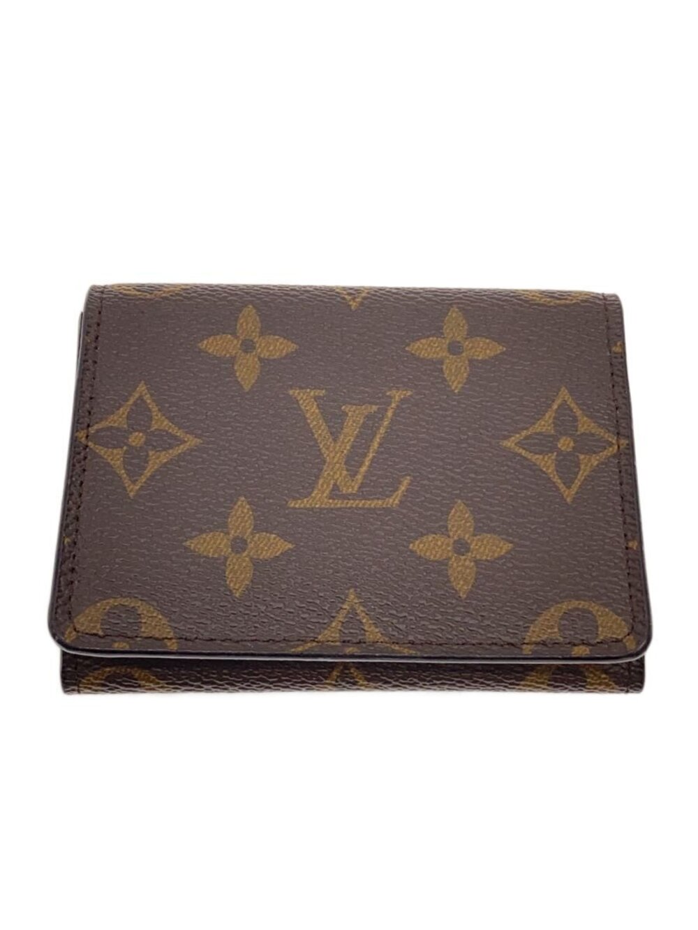 LOUIS VUITTON Envelope Wallet Carte de Visite Monogram Canvas Brown